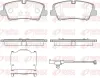 Bremsbelagsatz, Scheibenbremse Hinterachse REMSA 1687.10