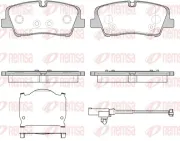 Bremsbelagsatz, Scheibenbremse Hinterachse REMSA 1687.10