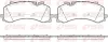 Bremsbelagsatz, Scheibenbremse Vorderachse REMSA 1744.00