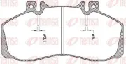 Bremsbelagsatz, Scheibenbremse Vorderachse REMSA JCA 245.00