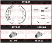 Bremsensatz, Trommelbremse REMSA 3192.00