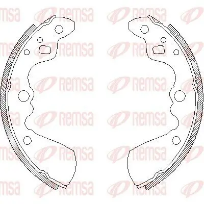 Bremsbacke REMSA 4019.00 Bild Bremsbacke REMSA 4019.00