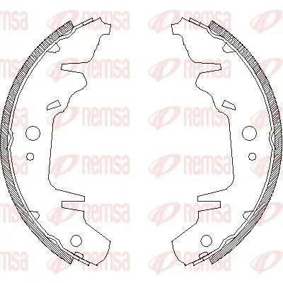 Bremsbacke Hinterachse REMSA 4020.00