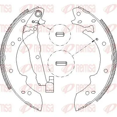 Bremsbacke REMSA 4027.01