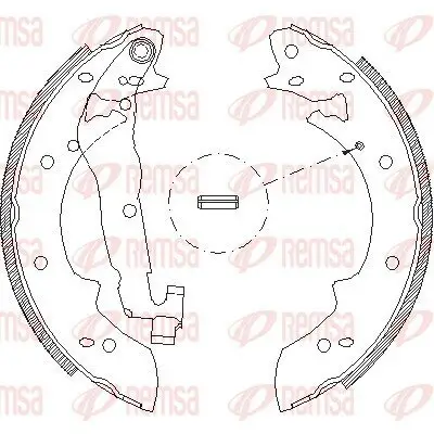 Bremsbacke REMSA 4027.02