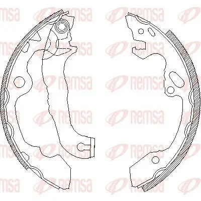 Bremsbacke Hinterachse REMSA 4040.00
