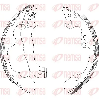 Bremsbacke Hinterachse REMSA 4040.00