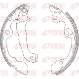 Bremsbacke Hinterachse REMSA 4040.00