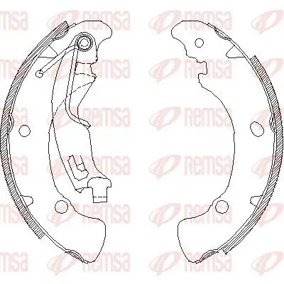 Bremsbacke REMSA 4041.01