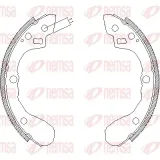 Bremsbacke Hinterachse REMSA 4060.00