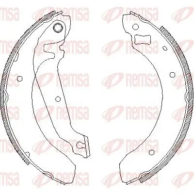 Bremsbacke REMSA 4062.00