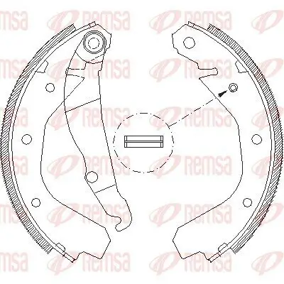 Bremsbacke REMSA 4088.00