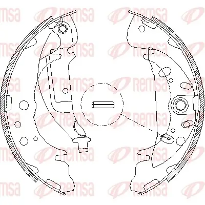 Bremsbacke Hinterachse REMSA 4089.01