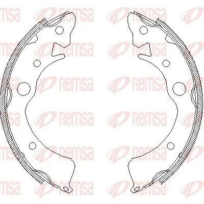 Bremsbacke REMSA 4096.00 Bild Bremsbacke REMSA 4096.00