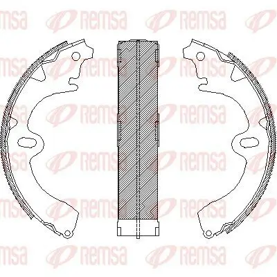 Bremsbacke Hinterachse REMSA 4097.00 Bild Bremsbacke Hinterachse REMSA 4097.00