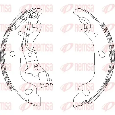 Bremsbacke Hinterachse REMSA 4098.00