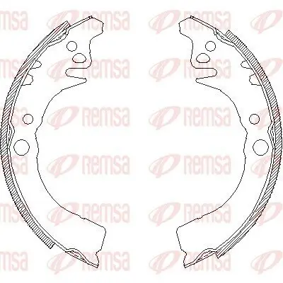 Bremsbacke Hinterachse REMSA 4102.00