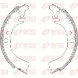 Bremsbacke Hinterachse REMSA 4102.00