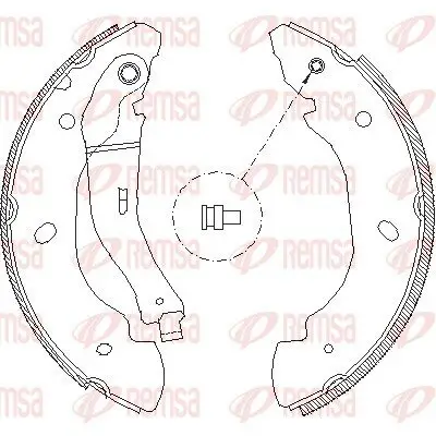 Bremsbacke Hinterachse REMSA 4107.00