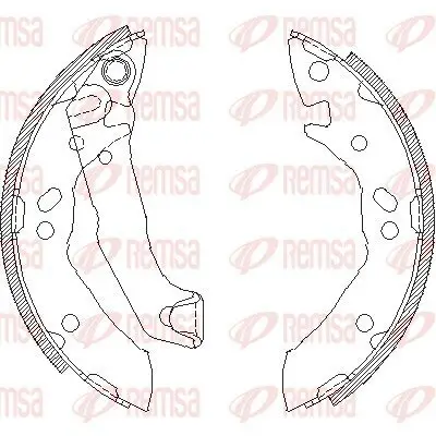 Bremsbacke REMSA 4117.01