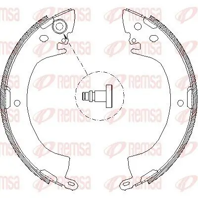 Bremsbacke Hinterachse REMSA 4122.00 Bild Bremsbacke Hinterachse REMSA 4122.00