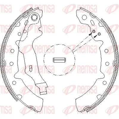 Bremsbacke Hinterachse REMSA 4131.00