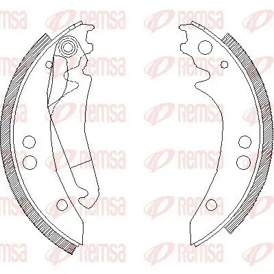 Bremsbacke REMSA 4136.00