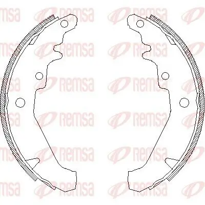 Bremsbacke Hinterachse REMSA 4139.00