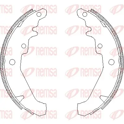 Bremsbacke Hinterachse REMSA 4139.00 Bild Bremsbacke Hinterachse REMSA 4139.00