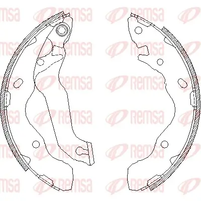 Bremsbacke Hinterachse REMSA 4141.00