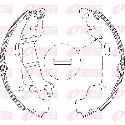 Bremsbacke Hinterachse REMSA 4145.00 Bild Bremsbacke Hinterachse REMSA 4145.00