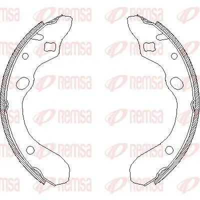 Bremsbacke Hinterachse REMSA 4147.00