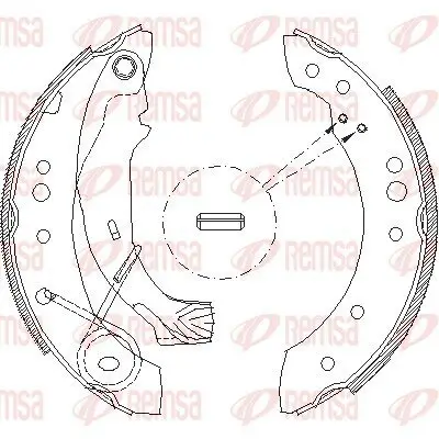 Bremsbacke REMSA 4149.00 Bild Bremsbacke REMSA 4149.00