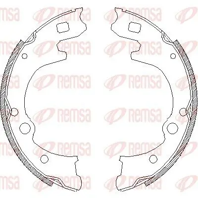 Bremsbacke Hinterachse REMSA 4150.00