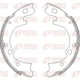 Bremsbacke Hinterachse REMSA 4150.00