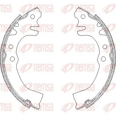 Bremsbacke Hinterachse REMSA 4155.00