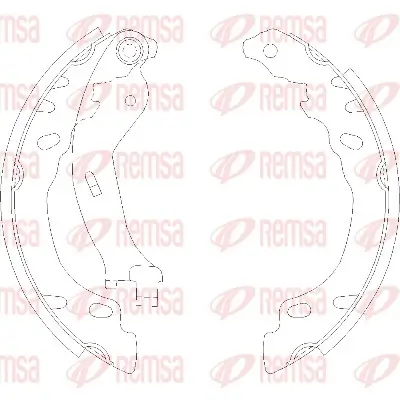 Bremsbacke Hinterachse REMSA 4158.00