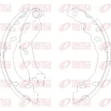 Bremsbacke Hinterachse REMSA 4158.00
