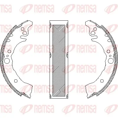 Bremsbacke Hinterachse REMSA 4160.01