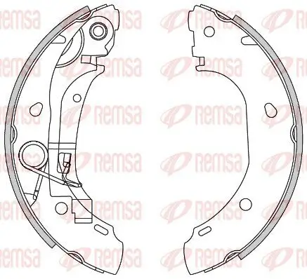 Bremsbacke Hinterachse REMSA 4163.00 Bild Bremsbacke Hinterachse REMSA 4163.00