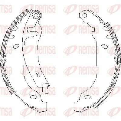 Bremsbacke Hinterachse REMSA 4169.02