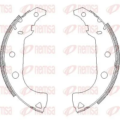 Bremsbacke Hinterachse REMSA 4176.00