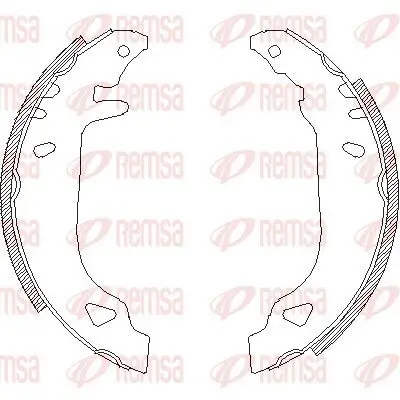 Bremsbacke Hinterachse REMSA 4179.00 Bild Bremsbacke Hinterachse REMSA 4179.00