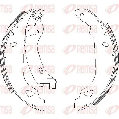 Bremsbacke Hinterachse REMSA 4179.01 Bild Bremsbacke Hinterachse REMSA 4179.01