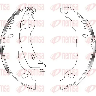 Bremsbacke Hinterachse REMSA 4179.01
