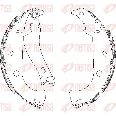 Bremsbacke Hinterachse REMSA 4180.01