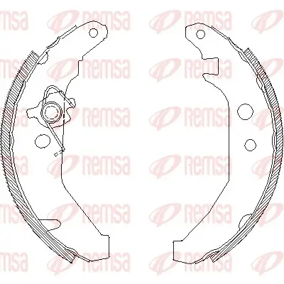 Bremsbacke Hinterachse REMSA 4185.00