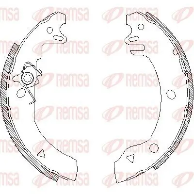 Bremsbacke REMSA 4186.00 Bild Bremsbacke REMSA 4186.00