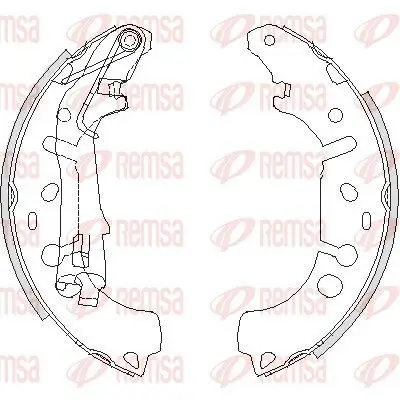 Bremsbacke Hinterachse REMSA 4192.00