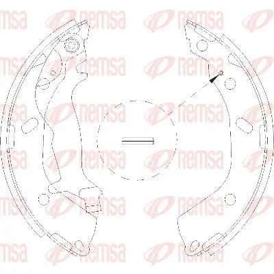 Bremsbacke Hinterachse REMSA 4193.00 Bild Bremsbacke Hinterachse REMSA 4193.00